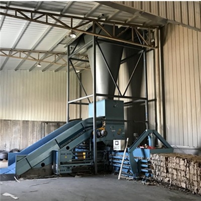 JL-Z60型風力輸送型廢紙打包機傳送帶